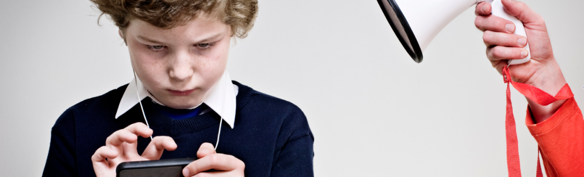 megaphone failing to capture attention of media addict