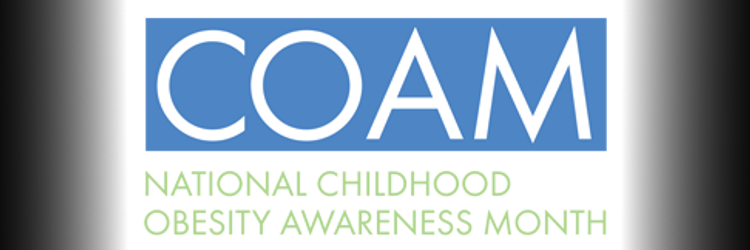 Childhood obesity awareness month logo