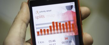 Running app on a smartphone